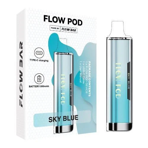 Flow Pod CP600 Dispoable Vape - Sky Blue - Box of 10