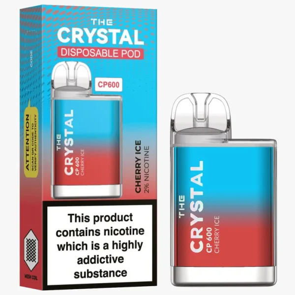 The Crystal CP600 - Disposable Vape - Cherry Ice - Box of 10