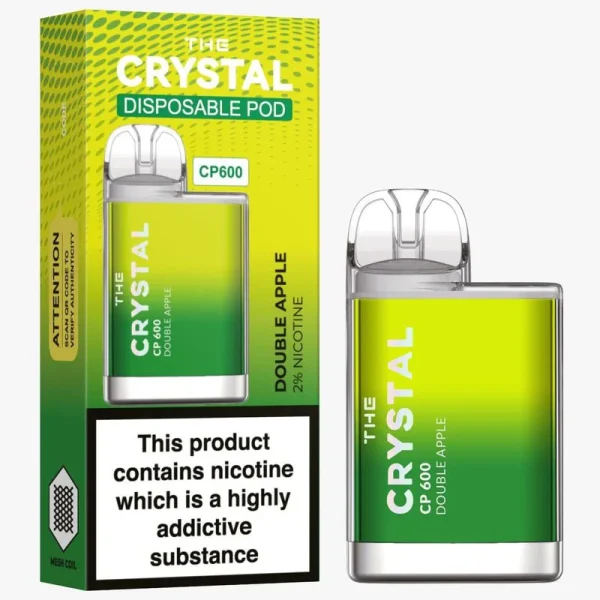 The Crystal CP600 Disposable Vape - Double Apple - Box of 10