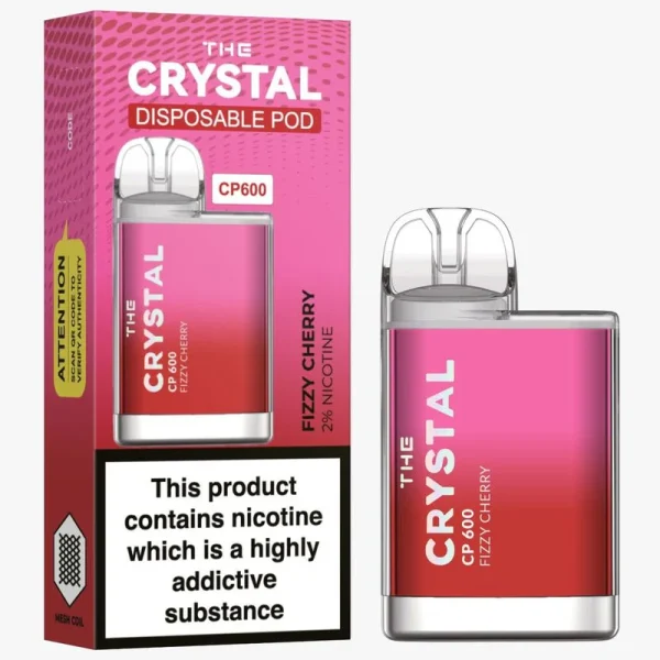 The Crystal CP600 Disposable Vape - Fizzy Cherry - Box of 10